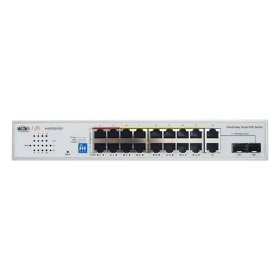 Switch PoE / 16 Puertos 10/100 Mbps PoE / 2 Uplink Gigabit / 1 Puerto SFP / Presupuesto PoE 250 W / Alcance 250 m (820.2 ft) / ONVIF - Imagen 4