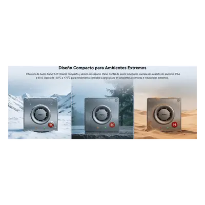 Intercom IP para Exterior / Cámara 4 Megapixel (1080p) / HDR e Iluminación IR / Altavoz 5W y Doble Micrófono con Reducción de Ruido / Panel Acero Inoxidable y Cuerpo Aluminio / IP66 e IK10 / PoE+ / 2 Líneas SIP - Imagen 16
