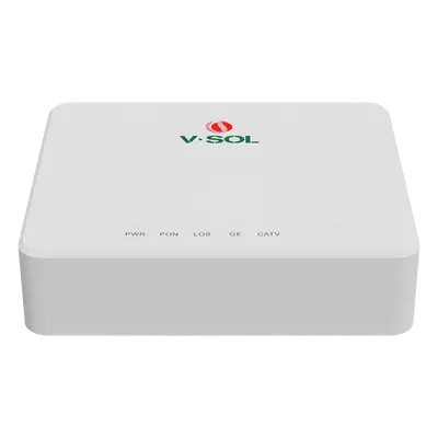 ONU Bridge / Dual GPON-EPON / 1x SC/APC PON / 1x LAN Gigabit / 1x CATV / Triple Play / 130x100x30 mm (5.1x3.9x1.2 in) - Imagen 2