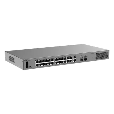 Switch Layer 2 Smart Cloud Managed / 28 Puertos Gigabit / 24 Puertos PoE+ 370 W / Switching 56 Gbps / Forwarding 41.664 Mpps / Protección 6 kV / CCTV Mode - Imagen 2