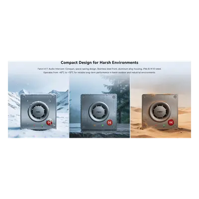 Intercom IP para Exterior / Cámara 4 Megapixel (1080p) / HDR e Iluminación IR / Altavoz 5W y Doble Micrófono con Reducción de Ruido / Panel Acero Inoxidable y Cuerpo Aluminio / IP66 e IK10 / PoE+ / 2 Líneas SIP - Imagen 5