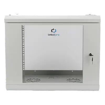 Gabinete de Pared 9U / Rack 19" / Cristal Templado / Profundidad 479.5 mm / Carga 80 kg / Acero Reforzado - Imagen 2