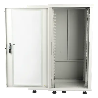 Gabinete Rack de Piso / 24U / 19 Pulgadas / Vidrio con Cerradura / Carga 750 kg / 600x605x1190 mm (23.6x23.8x46.9 in) / Acero Calibres 16-18-20 - Imagen 4