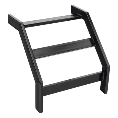 Curva Vertical Exterior 90° / Escalera Tubular 1.5" de Peralte x 12" de Ancho / Acero al Carbono con Recubrimiento Epóxico / Radio de Curvatura 12' (3.66 m) / Incluye Coples y Tornillería - Imagen 2