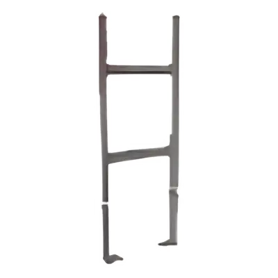 Pie de Base para Escalera Tubular / 1.5" de Peralte / 12" de Ancho / Acero al Carbono con Epóxi / 70 mm x 210 mm x 50 mm - Imagen 2