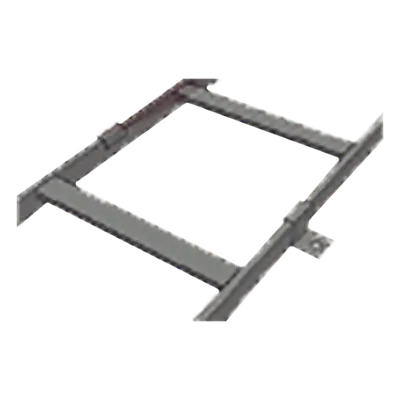 Grapa de Fijación para Escalera Tubular / 1.5" de Peralte / 12" de Ancho / Acero al Carbón / Pintura Epóxica Negra - Imagen 2