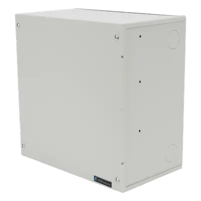 Gabinete Metálico de Resguardo / 26 x 15 x 26 cm / Lámina Frío Calibre 22 / Cerradura Frontal / 4 Accesos de Cableado / Interior / Blanco - Imagen 2