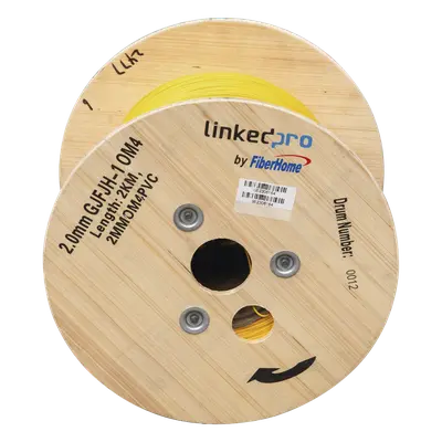 Cable de Fibra Óptica Multimodo / OM4 / Simplex / Tight Buffer 0.9 mm / Diámetro 2.0 mm / PVC Amarillo / Precio Por Metro - Imagen 2