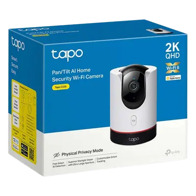 Cámara IP Pan/Tilt / 2K QHD 2688 × 1520 px / Wi-Fi 6 / Visión Starlight F1.6 / Detección IA Personas-Mascotas-Vehículos / Audio Bidireccional / Privacidad Física / microSD 512 GB - Imagen 2