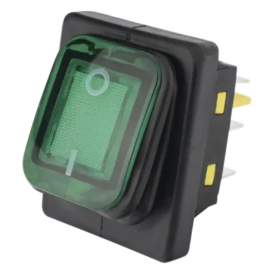 Interruptor Industrial / LED Verde / IP65 / NO-COM-NC / -40°C a 125°C / 30A / 38 x 28 x 29.5 mm - Imagen 2