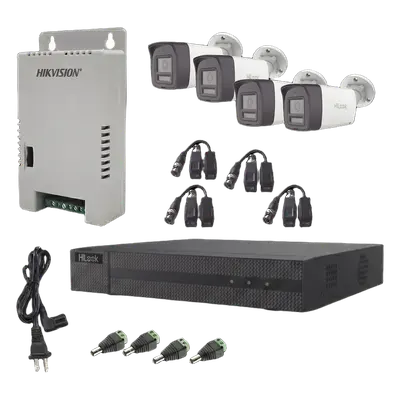 Kit de Videovigilancia TurboHD / 4 Canales + 1 IP / 2 Megapixel / Audio Bidireccional / Dual Light 30 m (98.4 ft) IR 20 m (65.6 ft) / Exterior IP67 / Fuente Regulada 12-15 VDC - Imagen 2