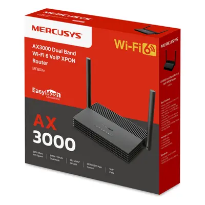 ONU/ONT XPON / Wi-Fi 6 AX3000 / 1 Puerto PON SC/APC / 4 Puertos Gigabit / Dual Band 2.4/5 GHz / EasyMesh - Imagen 3