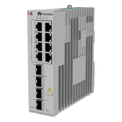 Switch Industrial / 8 Puertos RJ45 Gigabit / 2 SFP + 2 SFP+ 10G / Montaje Riel DIN / Fuente Redundante 1+1 / IP40 / -40°C a 75°C - Imagen 3