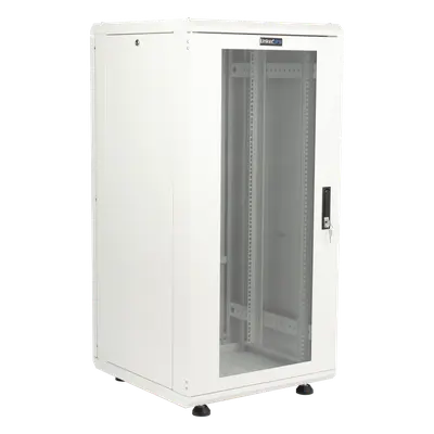 Gabinete Rack de Piso / 24U / 19 Pulgadas / Vidrio con Cerradura / Carga 750 kg / 600x605x1190 mm (23.6x23.8x46.9 in) / Acero Calibres 16-18-20 - Imagen 5