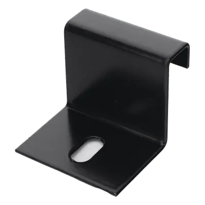 Grapa de Fijación para Escalera Tubular / 1.5" de Peralte / 12" de Ancho / Acero al Carbón / Pintura Epóxica Negra - Imagen 3
