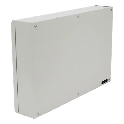 Gabinete de Resguardo para DVR / 41 x 26 x 7 cm / Lámina Calibre 22 / Montaje en Pared / 4 Accesos de Cableado / Interior - Imagen 3