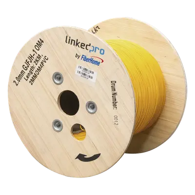 Cable de Fibra Óptica Multimodo / OM4 / Simplex / Tight Buffer 0.9 mm / Diámetro 2.0 mm / PVC Amarillo / Precio Por Metro - Imagen 3