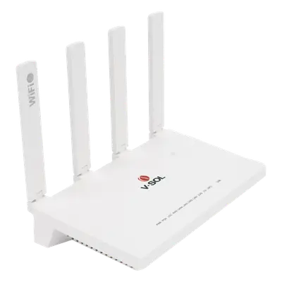 ONU xPON Wi-Fi 6 AX1500 / 4 Puertos Gigabit / Puerto PON SC/UPC / 4 Antenas 5 dBi / 18W / 10.2 × 6.2 × 1.8 in - Imagen 4