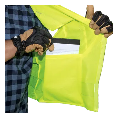 Chaleco de seguridad reflectante / Talla XL / ANSI/ISEA 107-2015 Tipo R Clase 2 / Pecho 44''-50'' (111,8-127 cm) / Amarillo alta visibilidad - Imagen 7
