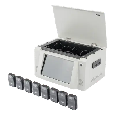 Kit Estación de Descarga para Bodycam / 8 Unidades / Pantalla Táctil 12 Pulgadas / Almacenamiento 36 TB / Ethernet FTP / 4G / 4K UHD - Imagen 3