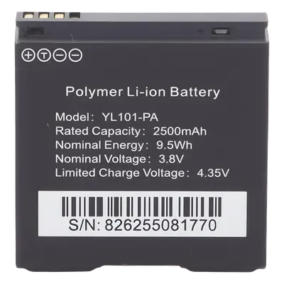 Batería de Respaldo / 2500 mAh / 3.8 VCC / Litio de Alta Densidad / 40 x 40 x 14 mm - Imagen 3