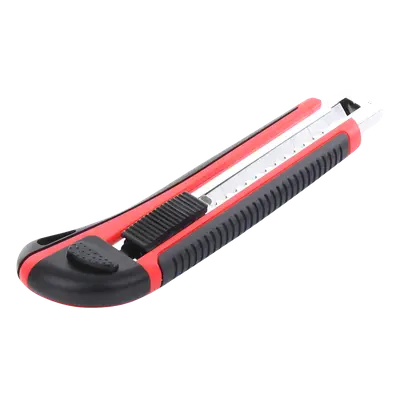Navaja de Hojas Desprendibles / Hoja 18 mm / Bloqueo Automático / Guía Metálica / Mango Ergonómico ABS+TPR / 17 x 5 x 2.5 cm - Imagen 3