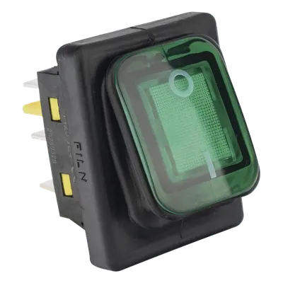 Interruptor Industrial / LED Verde / IP65 / NO-COM-NC / -40°C a 125°C / 30A / 38 x 28 x 29.5 mm - Imagen 3