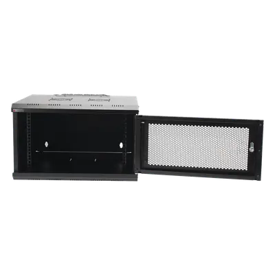 Gabinete de Pared 19 in / 6U / Profundidad 455 mm / Carga 60 kg / Puerta Perforada / 2 Ventiladores / Panel Cepillo - Imagen 4