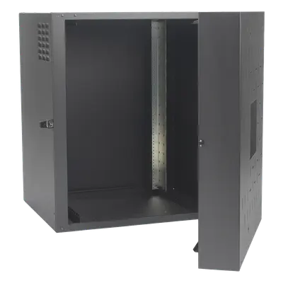 Gabinete de Montaje en Pared / 18U / 737 mm (29 in) Ancho / 762 mm (30 in) Profundidad / Puerta Sólida Frontal / Paneles Laterales Ventilados / IP20 / NEMA Type 1 - Imagen 4