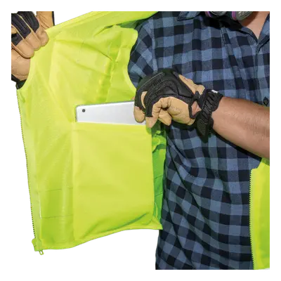 Chaleco de seguridad reflectante / Talla XL / ANSI/ISEA 107-2015 Tipo R Clase 2 / Pecho 44''-50'' (111,8-127 cm) / Amarillo alta visibilidad - Imagen 8
