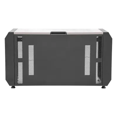 Consola Profesional para Monitoreo y Cómputo / Acero Laminado y Madera / Ranura para Base de Monitores / Tomacorriente 15A / Iluminación LED / 1.64 ft (0.5 m) de Profundidad - Imagen 4