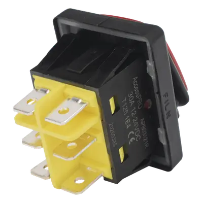 Interruptor Industrial con LED / IP65 / Contactos NO-COM-NC / Operación -40°C a 125°C / 12/24 VCC / 30A - Imagen 5