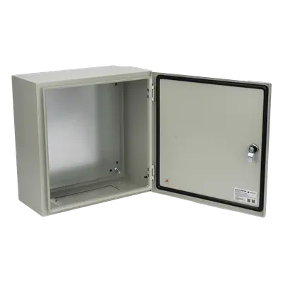 Gabinete IP66 / Acero IK10 / 400x400x200 mm / 15.7x15.7x7.9 in / Placa Trasera Galvanizada / Cerradura con Llave - Imagen 5