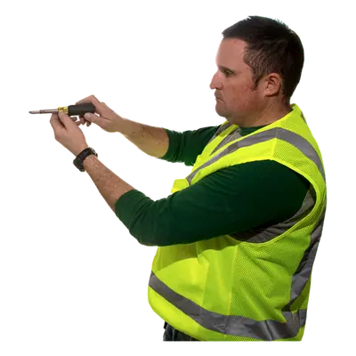 Chaleco de seguridad reflectante / Talla XL / ANSI/ISEA 107-2015 Tipo R Clase 2 / Pecho 44''-50'' (111,8-127 cm) / Amarillo alta visibilidad - Imagen 10