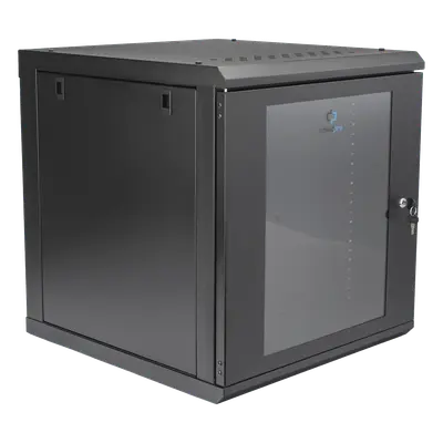 Gabinete Rack de Pared / 12 Unidades / 19 Pulgadas / Carga 100 kg / Vidrio Templado / Acero Calibre 18 / Ventilación Superior 120 mm - Imagen 5