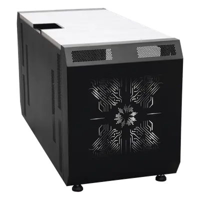 Consola Profesional para Monitoreo y Cómputo / Acero Laminado y Madera / Ranura para Base de Monitores / Tomacorriente 15A / Iluminación LED / 1.64 ft (0.5 m) de Profundidad - Imagen 9