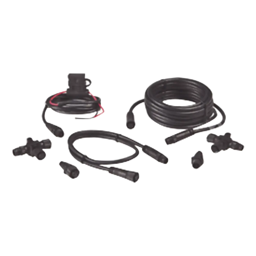 Kit de Conexión NMEA 2000 / Cables Extensión 0.61 m (2 ft) y 4.55 m (14.9 ft) / 2 Conectores T / 2 Terminadores / Cable Alimentación 0.6 m (2 ft)