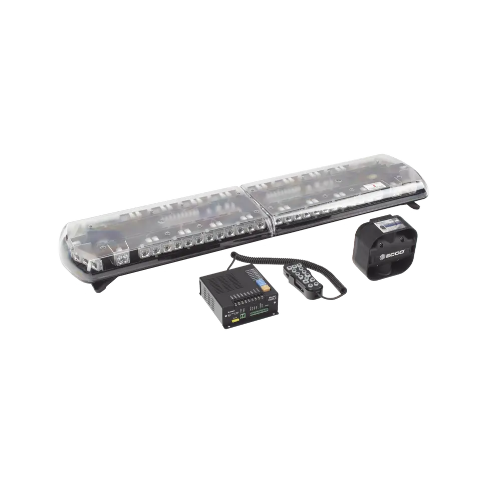 Kit de Sirena Vehicular / Barra de Luces 48 in (121.9 cm) / 130 LED / Dual Color / 100 W / 48 Patrones / SAE J1849 - Imagen 4
