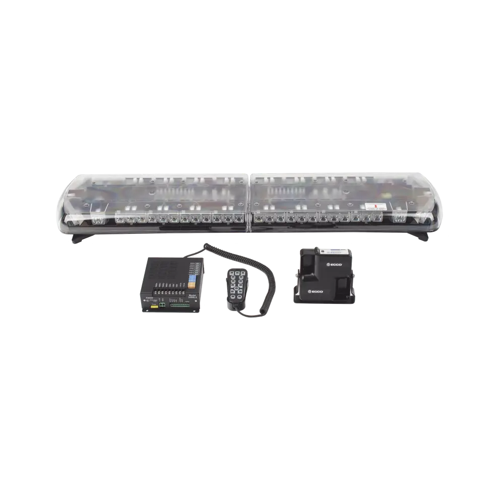 Torreta LED Vehicular / 48 pulgadas / 130 LED / Dual Color / 48 Patrones de Destello / Aluminio y Policarbonato - Imagen 3