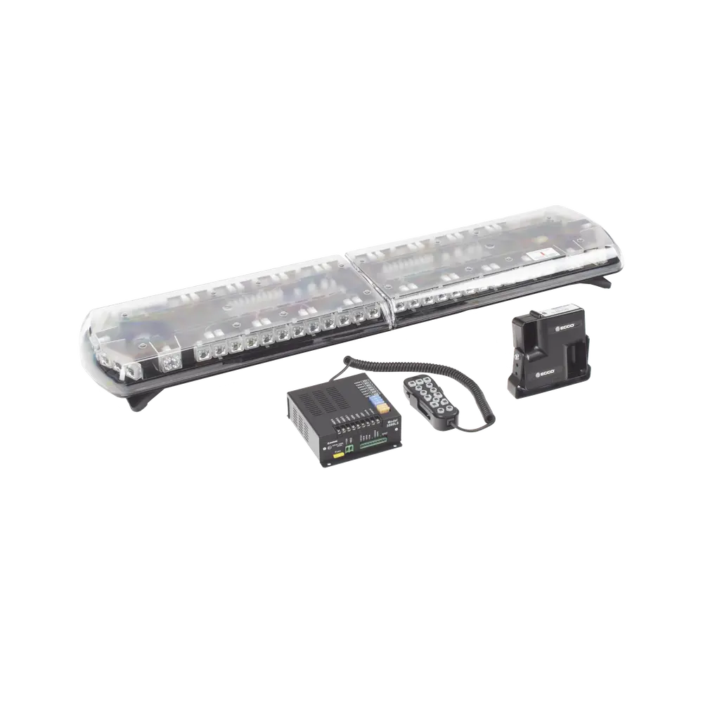 Torreta LED Vehicular / 48 pulgadas / 130 LED / Dual Color / 48 Patrones de Destello / Aluminio y Policarbonato - Imagen 5