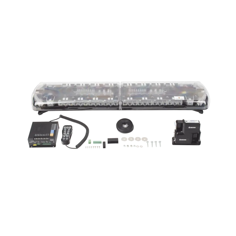 Torreta LED Vehicular / 48 pulgadas / 130 LED / Dual Color / 48 Patrones de Destello / Aluminio y Policarbonato - Imagen 6