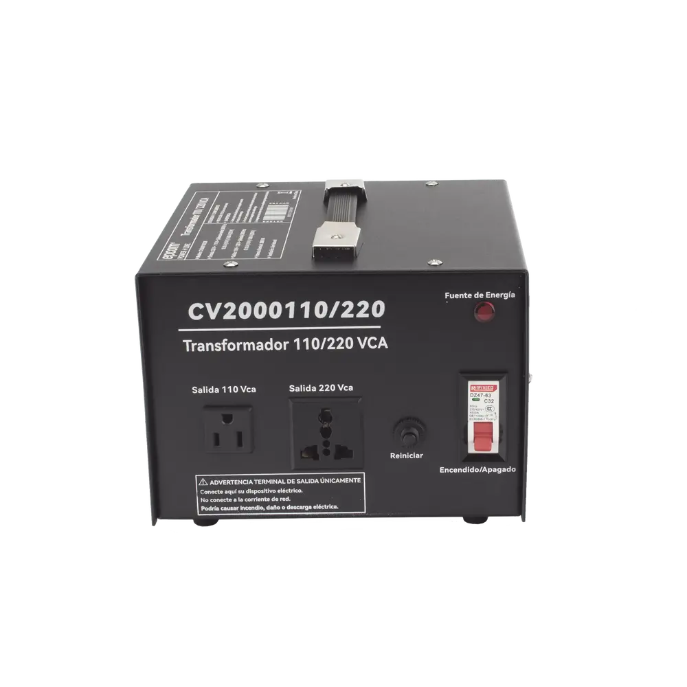 Convertidor de Voltaje / 2000 VA / 110 Vca / 220 Vca / Monofásico / Eficiencia ≤98% - Imagen 4