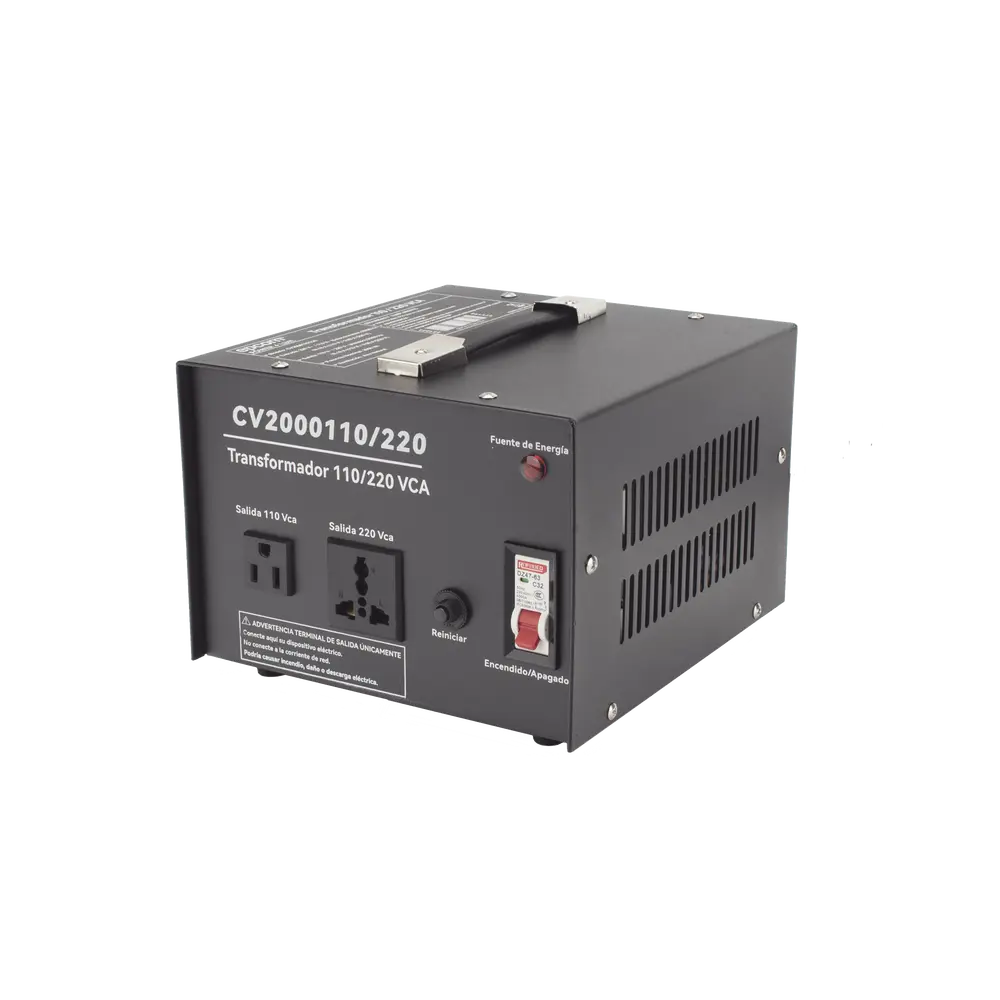 Convertidor de Voltaje / 2000 VA / 110 Vca / 220 Vca / Monofásico / Eficiencia ≤98% - Imagen 5