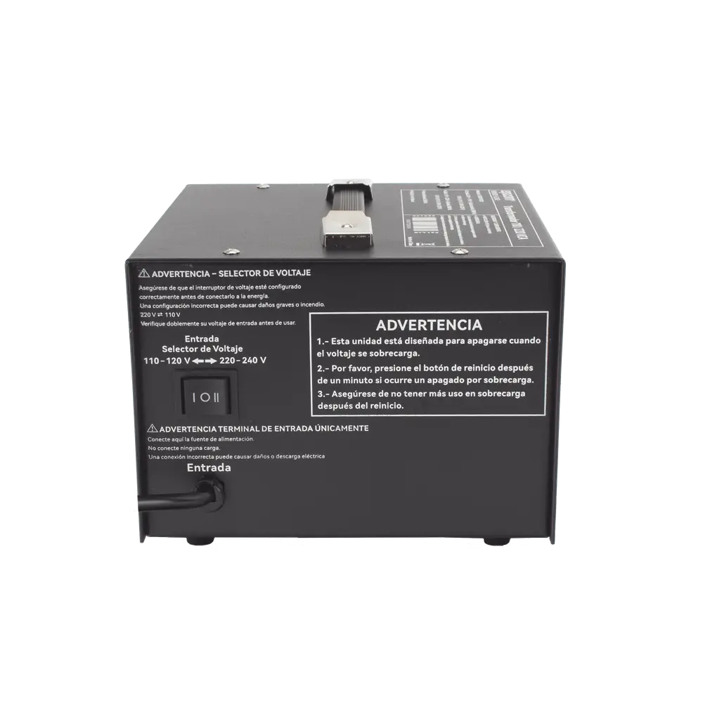 Convertidor de Voltaje / 2000 VA / 110 Vca / 220 Vca / Monofásico / Eficiencia ≤98% - Imagen 7