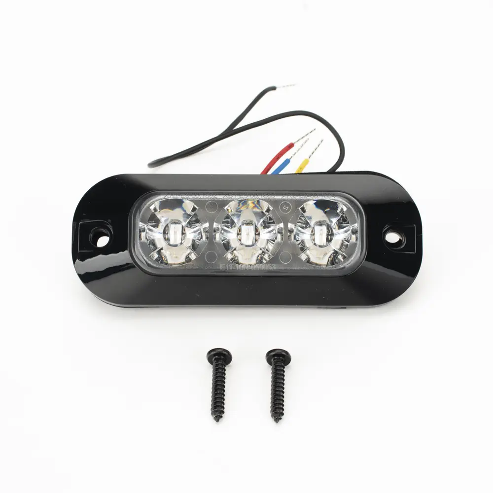 Luz Auxiliar LED / 3 LEDs Alta Intensidad / 21 Patrones Programables / IP67 / 12-24 VCC / Azul - Imagen 6