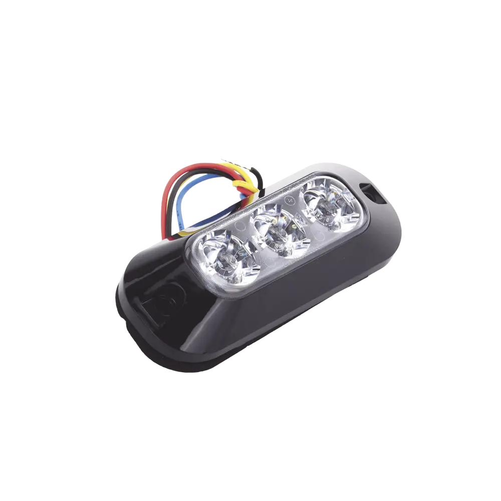 Luz Auxiliar LED / 3 LEDs Alta Intensidad / 21 Patrones Programables / IP67 / 12-24 VCC / Azul - Imagen 2