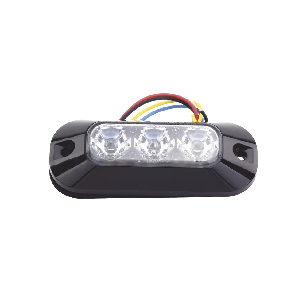 Luz Auxiliar LED / 3 LEDs Alta Intensidad / 21 Patrones Programables / IP67 / 12-24 VCC / Azul - Imagen 3