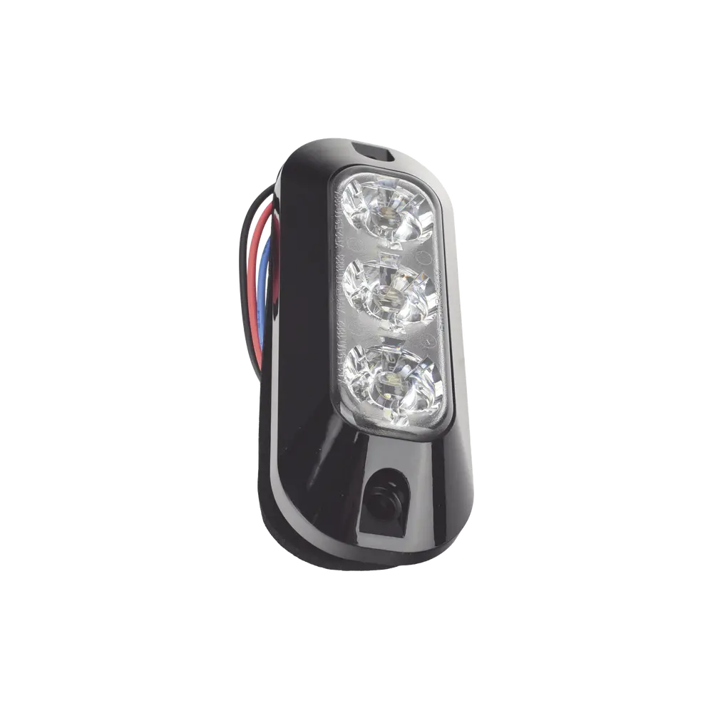 Luz Auxiliar LED / 3 LEDs / 21 Patrones de Destello / 12-24 VCC / IP67 / SAE J595 Clase I - Imagen 4