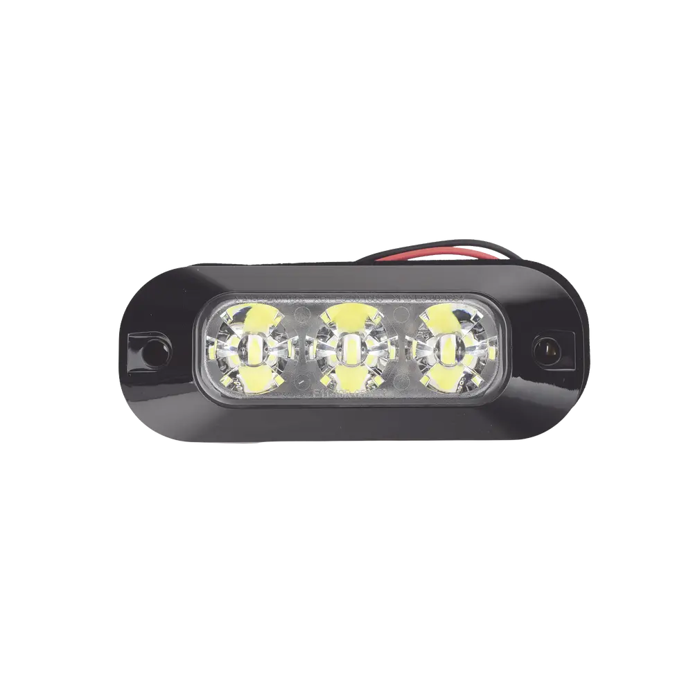 Luz Auxiliar LED / 3 LEDs / 21 Patrones de Destello / 12-24 VCC / IP67 / SAE J595 Clase I - Imagen 3
