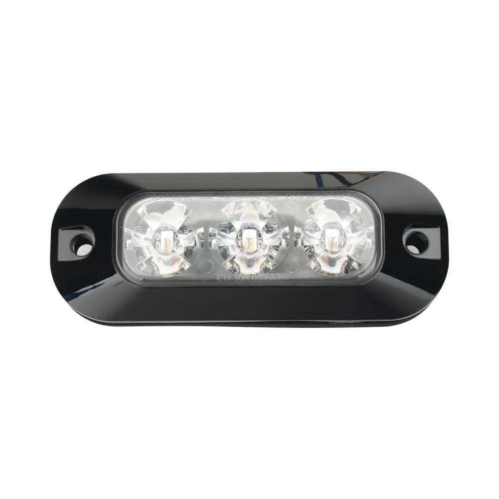 Luz Perimetral LED / 3 LEDs / 21 Patrones de Destello / 12-24 VCC / SAE J595 Clase I / Uso Interior y Exterior